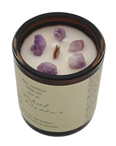 So Relaxed Candle w/Gemstones