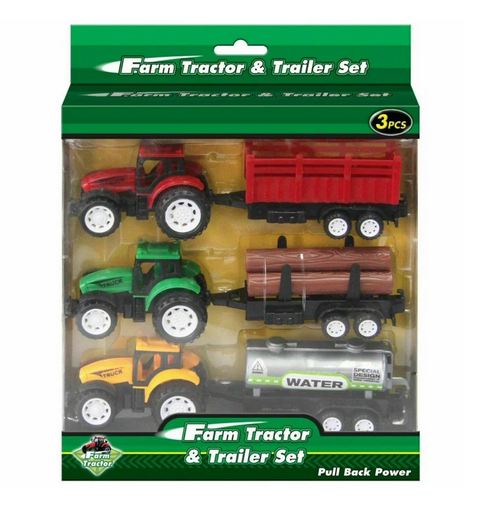 Tractor & Trailer Set 3 Piece