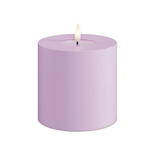 Lavender Outdoor LED Candle 10x10cm