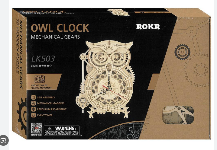 DIY Model Kit - Owl Clock