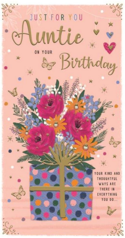 Birthday Auntie - Flowers/Gifts