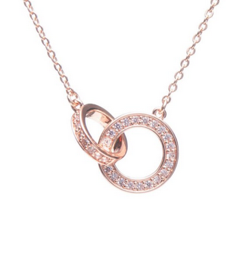 Rose Gold Interlocking Pendant