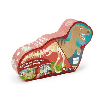 Scratch Puzzle 100pcs - Dino Skin & Bones