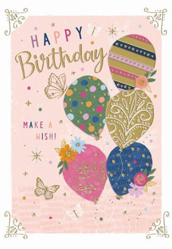 Birthday Card - Balloons