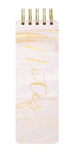 Spiral Memo Pad - Pink Marble