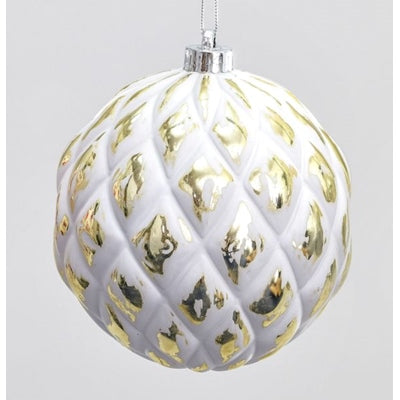 Pattern Ball Dec Champagne 15cm