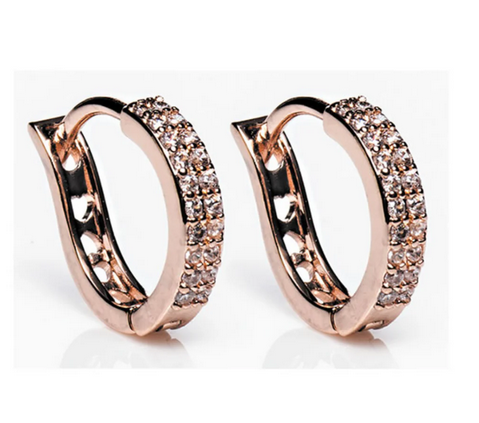 Rose Gold Hood Earrings