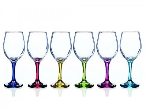 Rainbow Vienna Wine Glass 6 Pack
