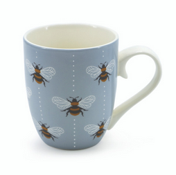 Bee Single Mug - Blue