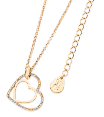 Floating Heart Pendant - Gold