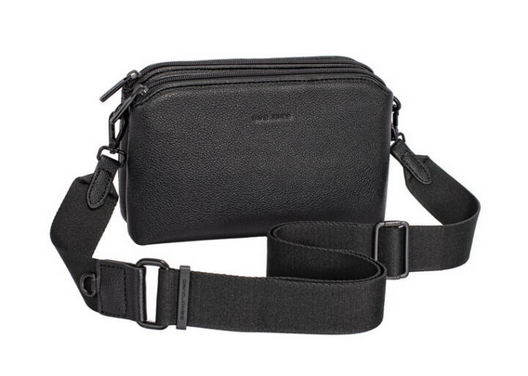 DJ Twin Zip Shoulder Bag - Black