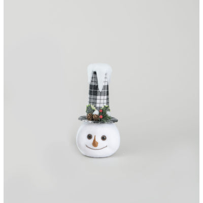 Snowman Head Check Hat Ornament 31cm