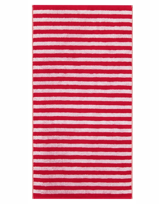Cawo Towel - Red Stripe