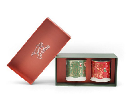TC Christmas Merry & Robin Tankard Set/2