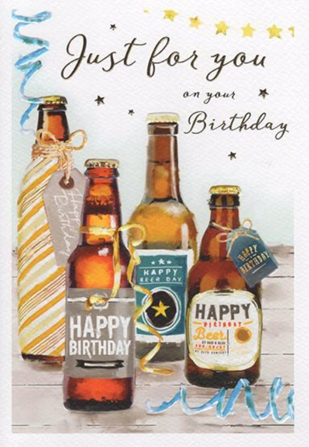 Birthday Card - Beer