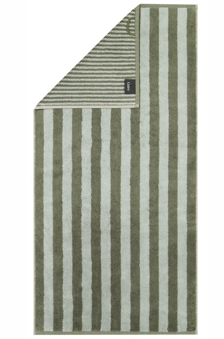 Cawo Towel - Sage Stripe