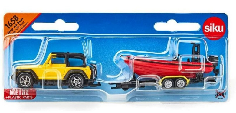Siku Jeep w/ Boat