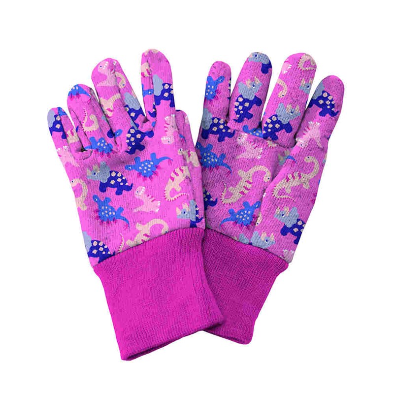 Dinosaur Gardening Gloves - Pink