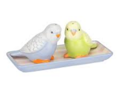 CK Ceramic Budgie Salt & Pepper Set