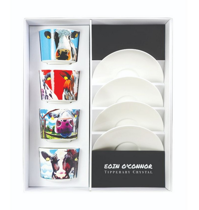 Eoin o'Connor Set/4 Cappuccino Cups