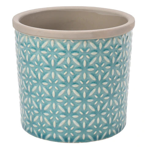 Glazed Pot - Tuscany Blue Large