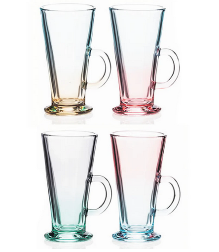 Two Tone Lustre Latte Set/4