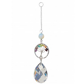 Crystal Bead Pear 50mm Gemstones Tree of Life