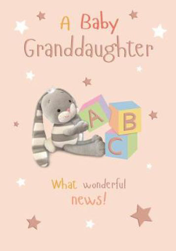 Birth Card - Granddaughter Bunny