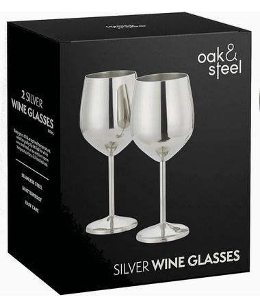 Wine Glass Set/2 - Silver