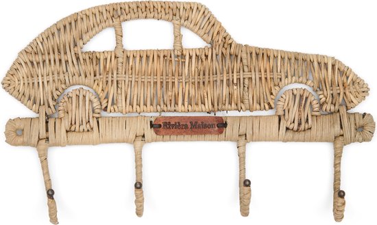 Rustic Rattan Car Coat Hanger