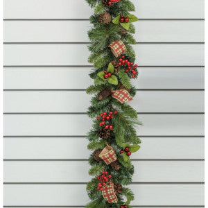 Ribbon/Berry/Cone Garland - 180cm