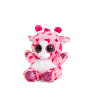 Animotsu Plush Pink Heart Giraffe 15cm