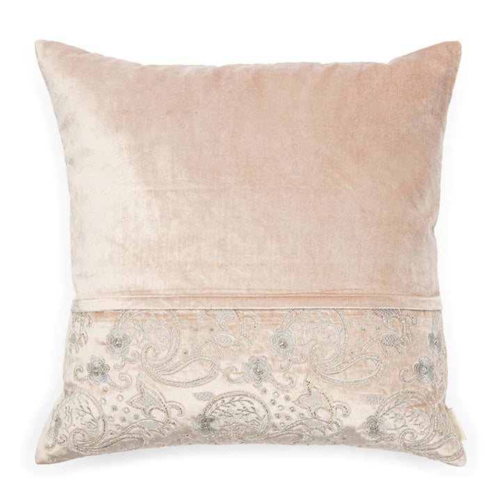 Enchanting Beaded Pillow Cover - 50x50cm