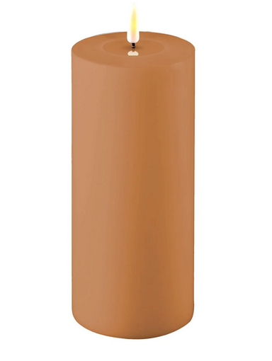 Caramel Outdoor LED Candle 10x20cm