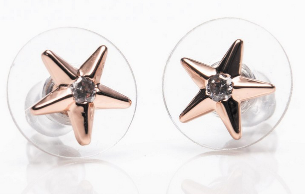 Rose Gold Star Earrings