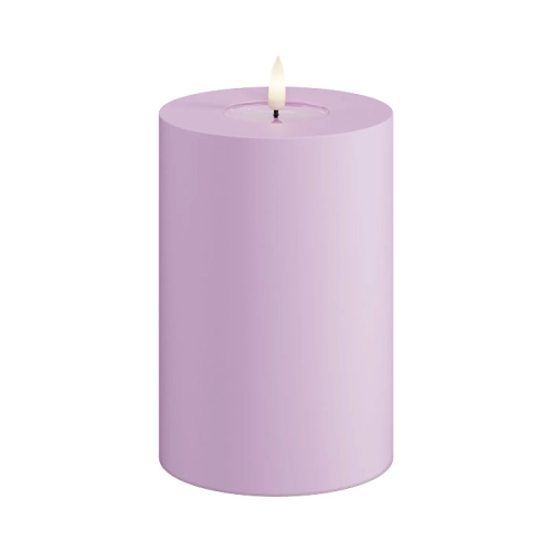 Lavender Outdoor LED Candle 10x15cm