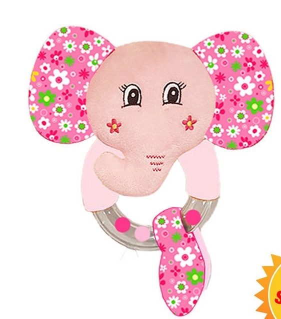 Baby Elephant Bead Rattle