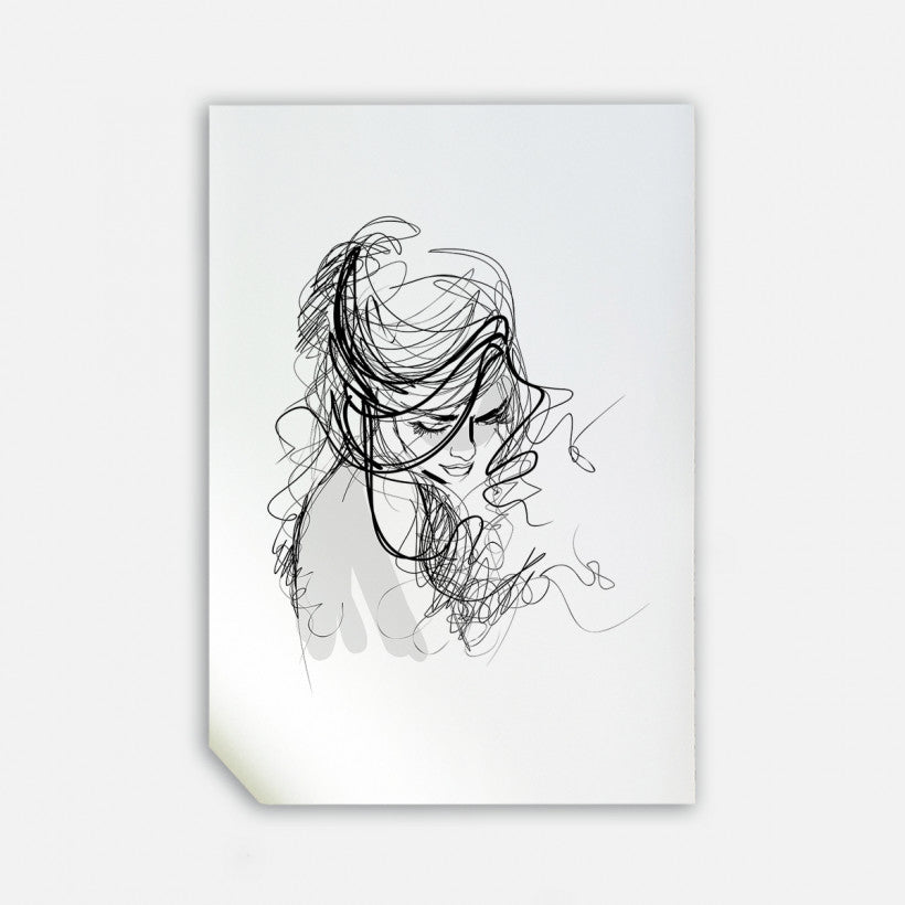 Lady, 50cmx70cm wall art