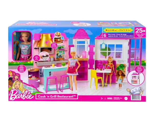 Barbie Cook n' Grill Restaurant Playset