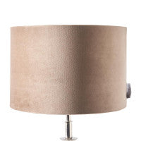 Velvet Cylinder Lampshade sand 20x30