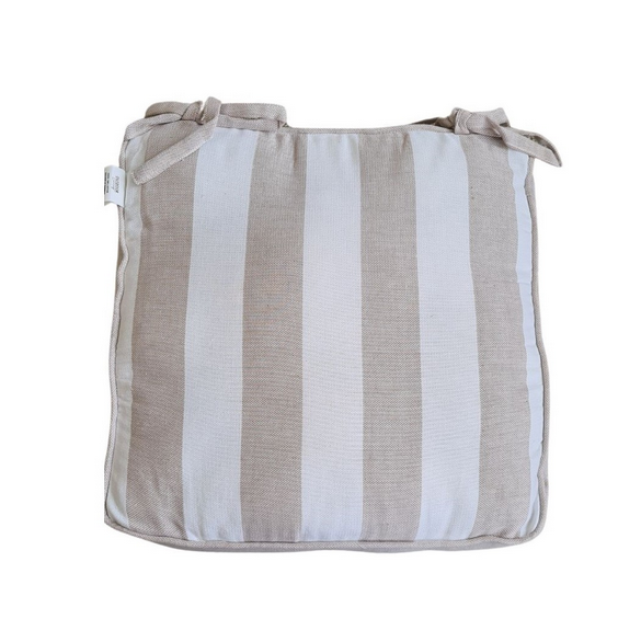 Beige Stripe Seat-Pad