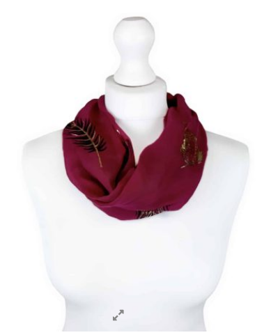Magnetic Scarf - Gold Feather Asstd Colours