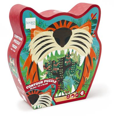 Scratch Puzzle 59pcs - Tiger