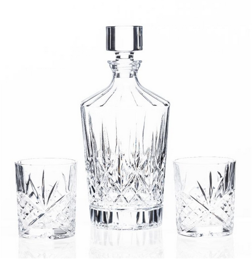 Whiskey Decanter Set 3 Piece