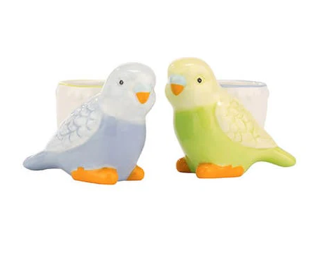CK Budgie Egg Cups Set/2 - Painted Table