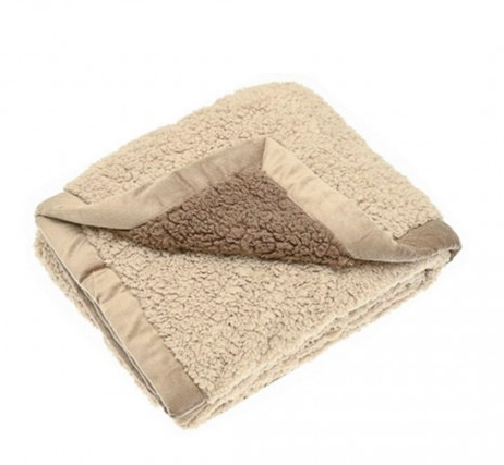 Cosy Sherpa Throw 130x170cm - Taupe