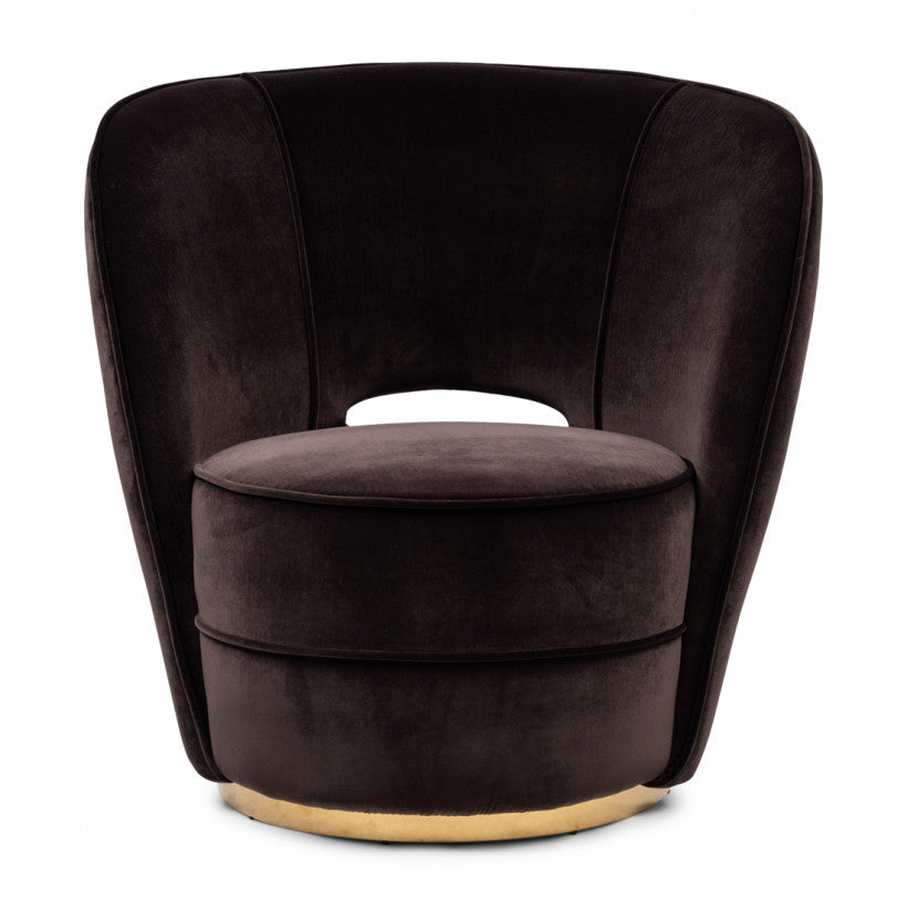 Taylor Lobby Armchair, mohet, aubergine