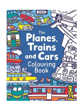 Planes Trains Cars Colouring