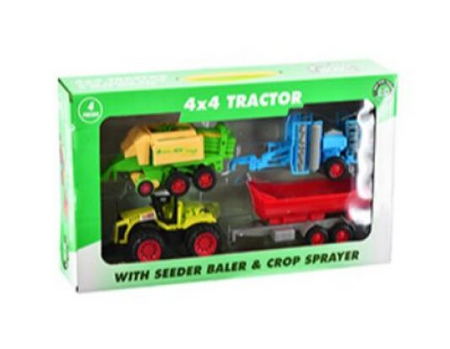 4x4 Tractor 4 Piece Set