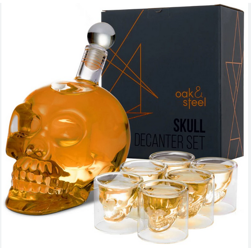 Skull Decanter Set